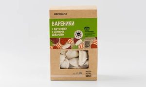Вареники с картофелем и свиными шкварками 500г