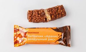 Батончик "Арахис-воздушный рис" с солёной карамелью в шок.