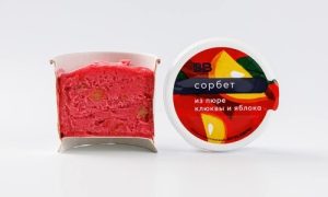 Сорбет из пюре клюквы и яблока 75г