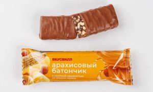 Батончик арахисовый с сол. карамелью со вкусом ириса