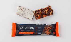 Батончик ореховый протеиновый "Миндаль-пекан", 40г