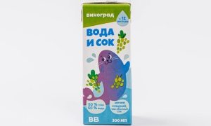 Напиток сокосодержащий "Вода и сок" виноград, 200 мл