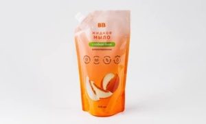 Мыло жидкое "Сладкая дыня" с антибактериальным эффектом, дой-пак