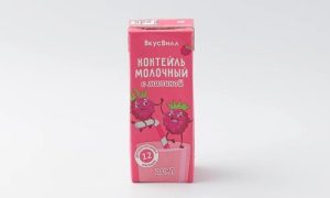 Коктейль детский молочный с малиной 2,5%