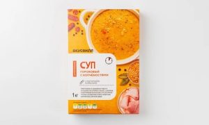 Суп гороховый с копченостями, замороженный, 1 кг