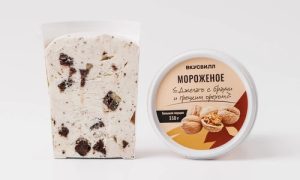 Мороженое "Джелато с Брауни и грецким орехом"