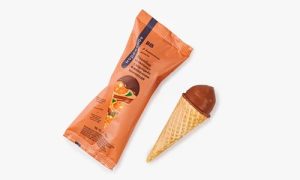 Пломбир "Апельсин с корицей" в ваф. рожке в мол. шоколаде 70г