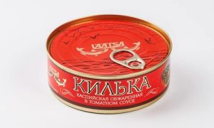Килька каспийская нераздел. обжаренная в томатном соусе, 240 г