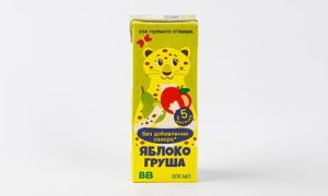 Сок детский яблоко-груша прямого отжима, 200 мл
