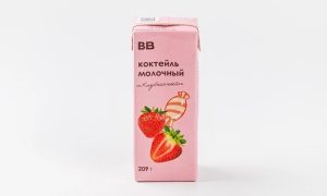 Коктейль молочный "Клубничный" 2,3%