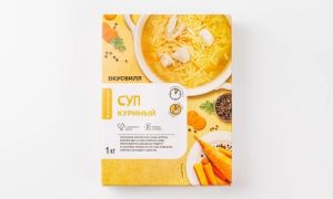 Суп куриный, замороженный, 1 кг