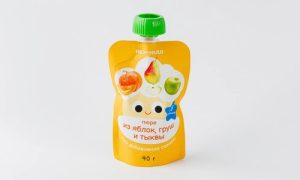 Пюре из яблок, груш и тыквы, 90 г