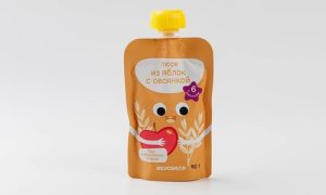 Пюре из яблок с овсянкой, 90 г