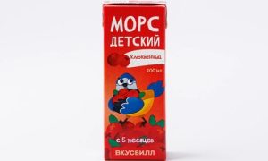 Морс детский клюквенный, 200 мл
