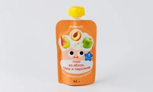 Пюре из яблок, груш и персиков, 90 г