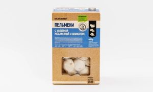 Пельмени с индейкой, моцареллой и шпинатом 500 гр