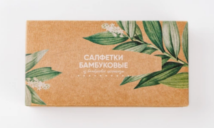 Салфетки бамбуковые в коробке, 80 л