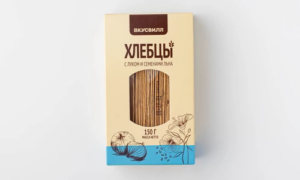 Хлебцы с луком и семенами льна