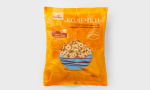 Готовый завтрак с карамельным сиропом "Колечки"