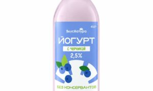 Йогурт с Черникой 2,5% 450мл. ВкуСнатура