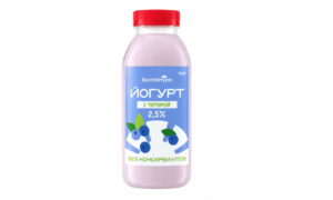 Йогурт с Черникой 2,5% 450мл. ВкуСнатура