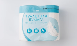 Бумага туалетная белая 5 слоев, 4 рулона