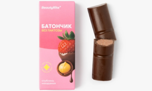 Батончик низкоуглевод. с макадамией и клубникой (веган)