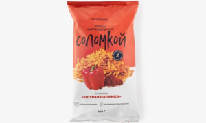 Чипсы картофельные соломкой со вкусом "Острая паприка"