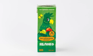 Сок детский яблочный прямого отжима, 200 мл