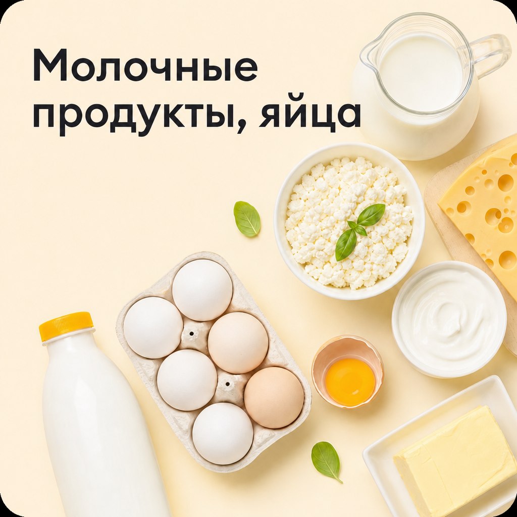 Молочная продукты, яйцо
