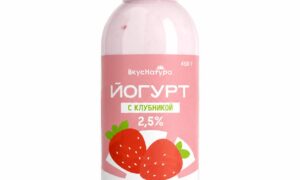 Йогурт с Клубникой 2,5% 450мл.ВкуСнатура