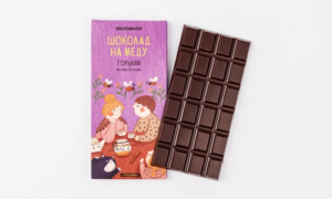 Шоколад на меду горький 70% какао, 70 г