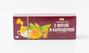 Чай черный с мятой и календулой в пакетиках