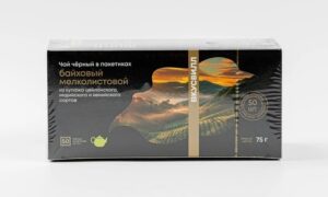 Чай черный байховый мелколист. из купажа цейлонского, индийского и кенийского сортов, 50 пак
