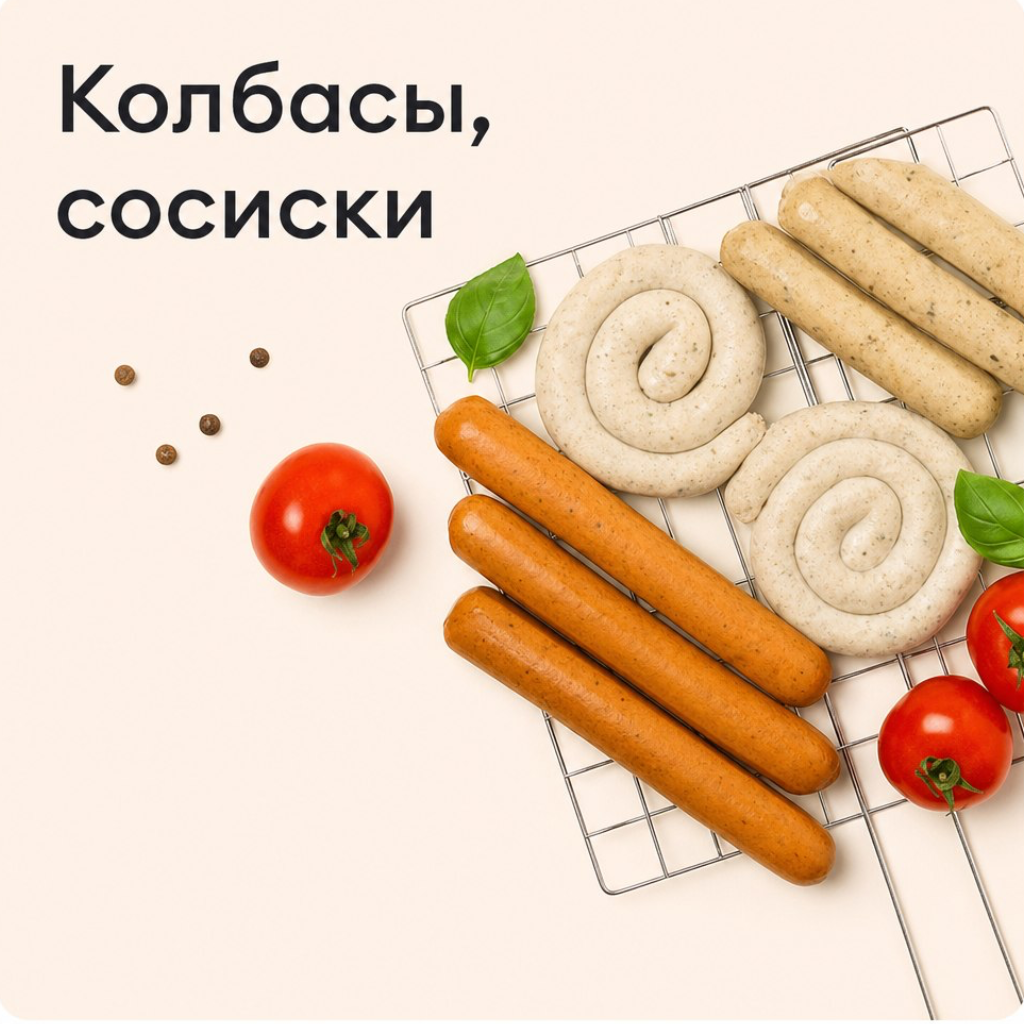 Колбаса, сосиски, деликатесы