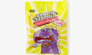 Мармелад жев. "Кислозаврики", с соком клубники и яблока, 50 г