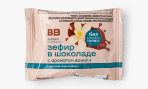 Зефир в шоколаде с ароматом ванили без доб. сахара, 1 шт.