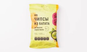 Чипсы из батата со вкусом соуса песто